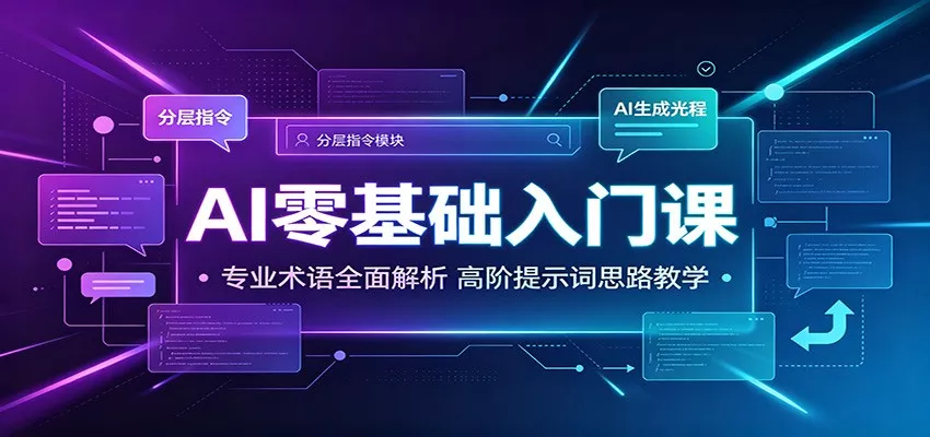 AI零基础入门课：专业术语全面解析，高阶提示词思路教学-云析科技